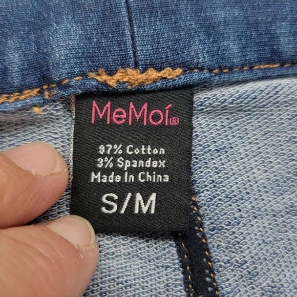 MeMoi Women's Stretch Denim Jeggings S/M Cotton Blend Blue 28x30 - Picture 4 of 7